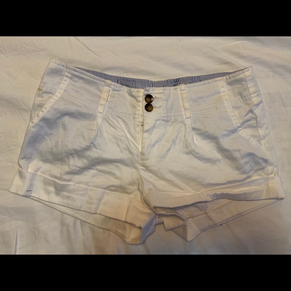 White dress shorts
